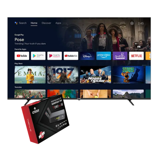 CRISTOR Smart TV 70" 4K Ultra HD