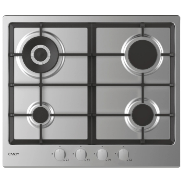 Table de Cuisson CANDY Gaz 4 Feux Wok – Inox
