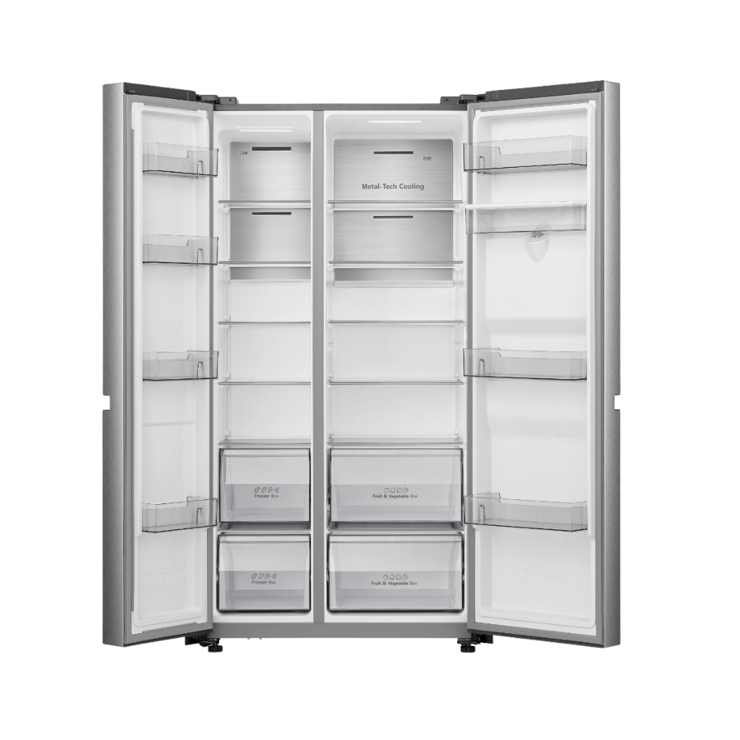 Réfrigérateur HISENSE 631L Cross Door Nofrost Inox – Image 2
